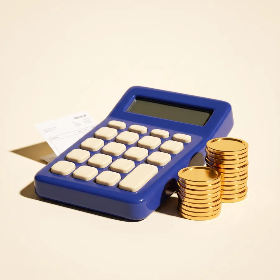 Payroll, TDS & Labour — 3D illustration