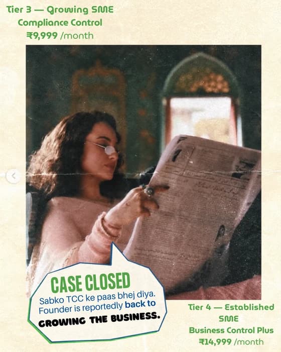 Post: a notice closed and the founder back at work